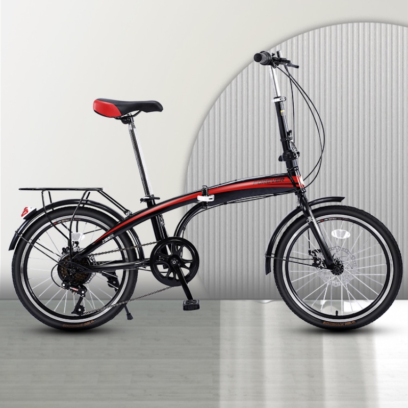 免運 自行車 腳踏車 新款永久可折疊自行車 女變速超輕便攜式20吋16小型腳踏單車