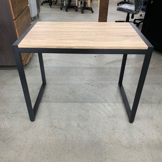 永達二手傢俱生活館／全新工業風餐桌／橡木色書桌／置物桌／鐵腳餐桌／LOFT餐桌／辦公桌／邊桌／簡易餐桌／工業風書桌／書桌