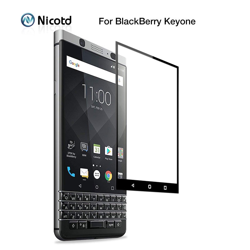 Blackberry Keyone 9H 鋼化玻璃的全覆蓋保護玻璃, 用於 Blackberry Key2 屏幕保護膜