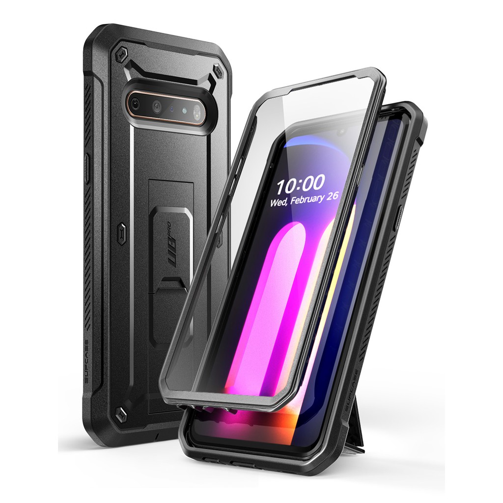 SUPCASE UBPro系列保護殼，適用於LG V60 ThinQ 2020版本，堅固耐用，內置屏幕保護膜