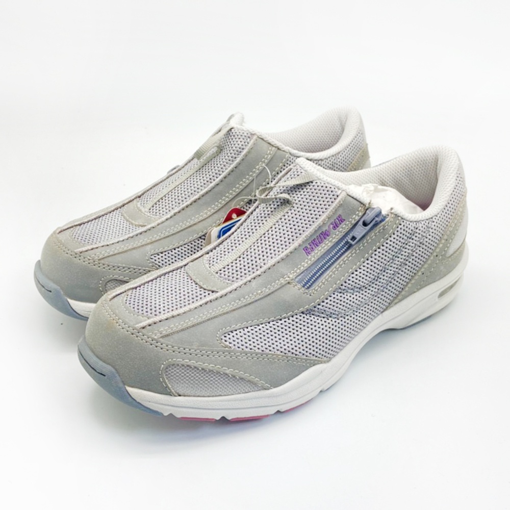 日本RAKU WALK休閒鞋運動鞋9022-012淺灰(女段)24cm 24.5cm-零碼出清