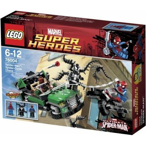(高雄左營可面交) LEGO 樂高 英雄系列 76004 蜘蛛人追擊 Spider-Man Spider-Cycle C