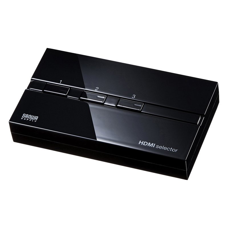 日本SANWA高清HDMI手動切換器 分配器 高清分頻器 3進1出分屏器 WY9M