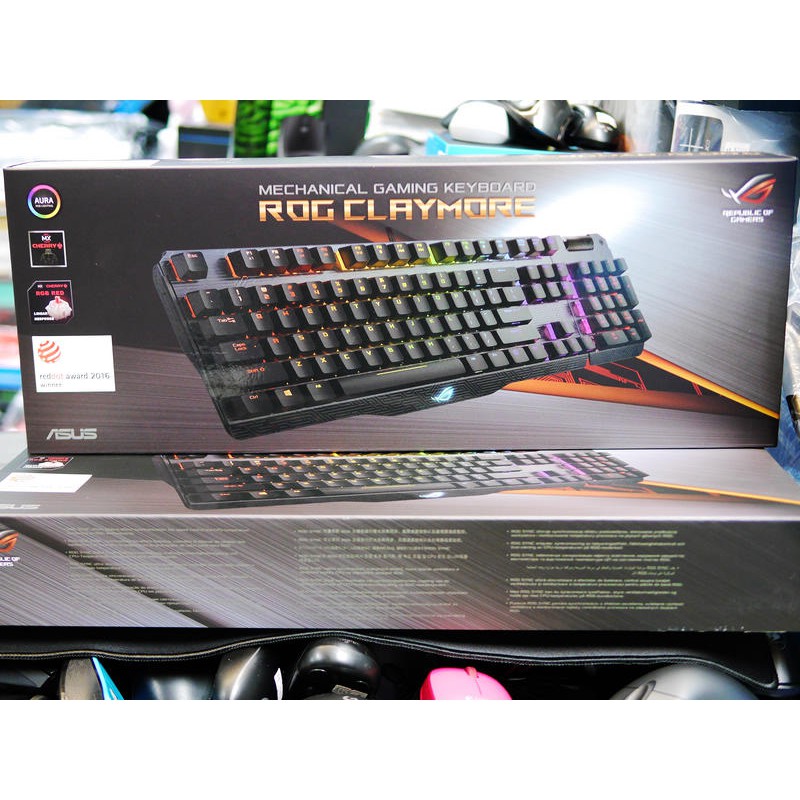 #本店吳銘 - 華碩 ASUS ROG Claymore 可拆式 RGB 青軸 全彩光 機械式鍵盤 電競鍵盤