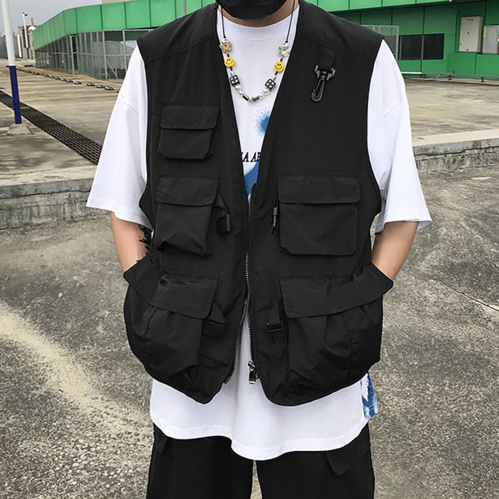 黑 軍綠防水戰術背心釣魚背心男女可穿多功能背心工裝背心軍裝背心背心外套穿搭背心united Freak 蝦皮購物
