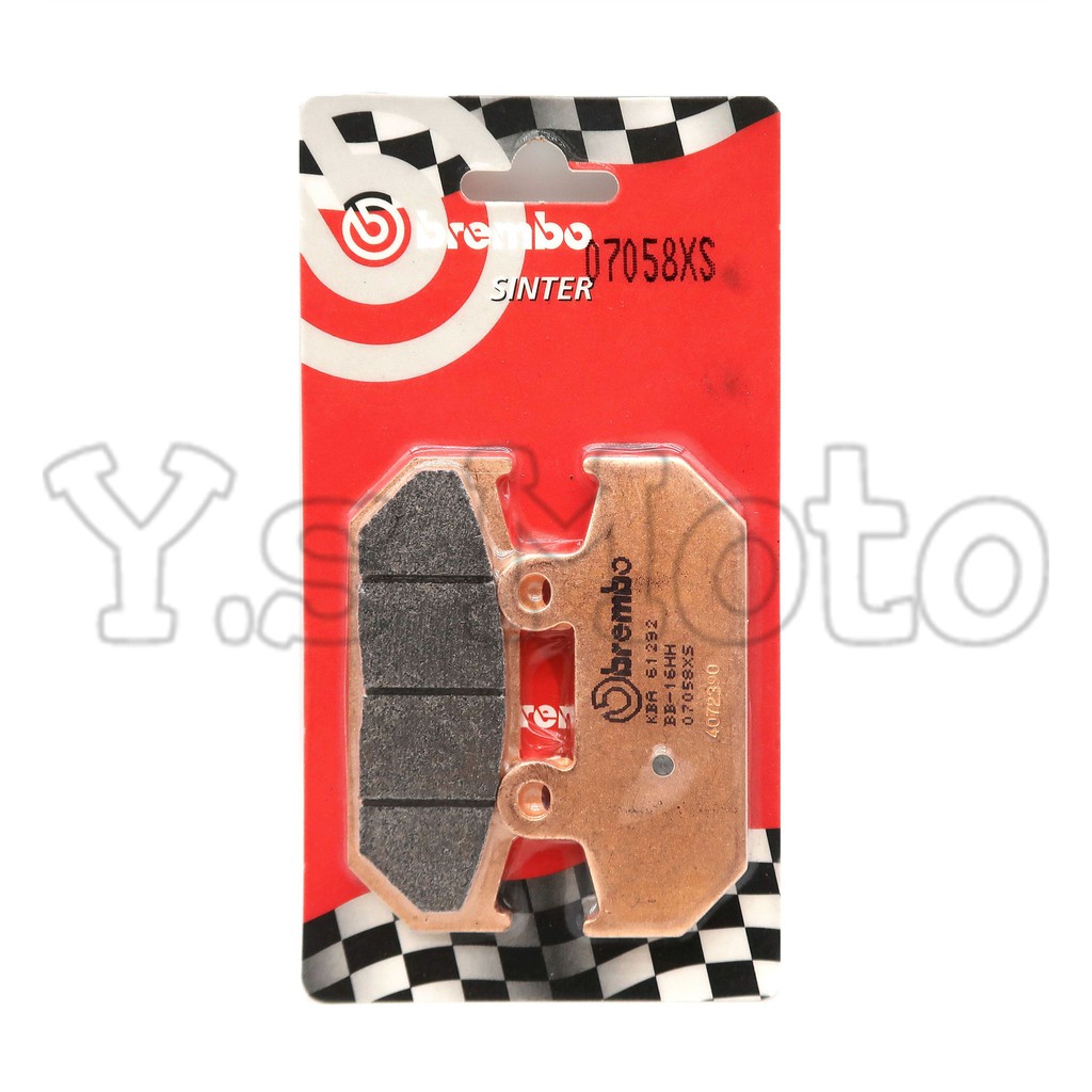 Y.S BREMBO 07058XS Suzuki Burgman AN 400/650 漢堡 金屬燒結後煞車皮