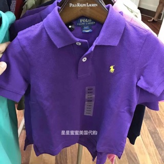 Ralph Lauren 全新深紫色 polo衫 18m