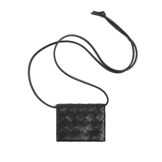 【鋇拉國際】BOTTEGA VENETA BV 女款背帶卡夾/卡包 黑色 歐洲代購 義大利正品代購 台北實體店家安心