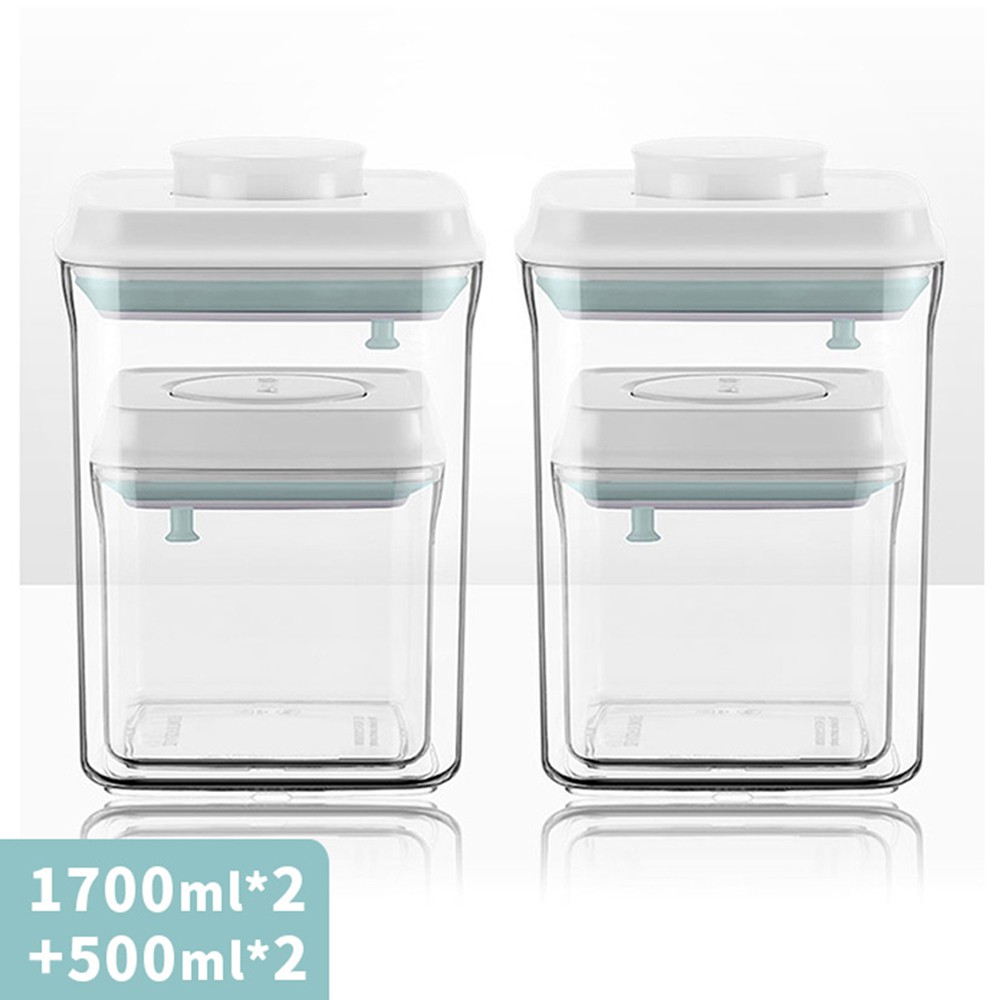 安酷生活 1700 2 500 2ml 儲物收納奶粉分裝盒一鍵按壓保鮮密封罐 手提禮盒4件組 附贈兩組掛勺 蝦皮購物