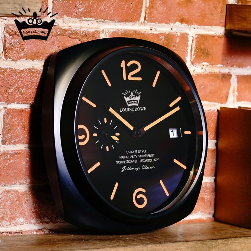客廳鐘錶掛鐘現代簡約家用石英鐘臥室牆壁鐘夜光靜音掛表電子時鐘