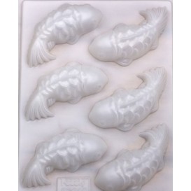 6條魚 PP 年糕 鯉魚模具 PP塑膠 糕點 果凍 巧克力模具