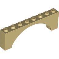 LEGO 6079724 3308 40296 16577 米色 砂色 1x8x2 凸起拱形磚 拱形磚