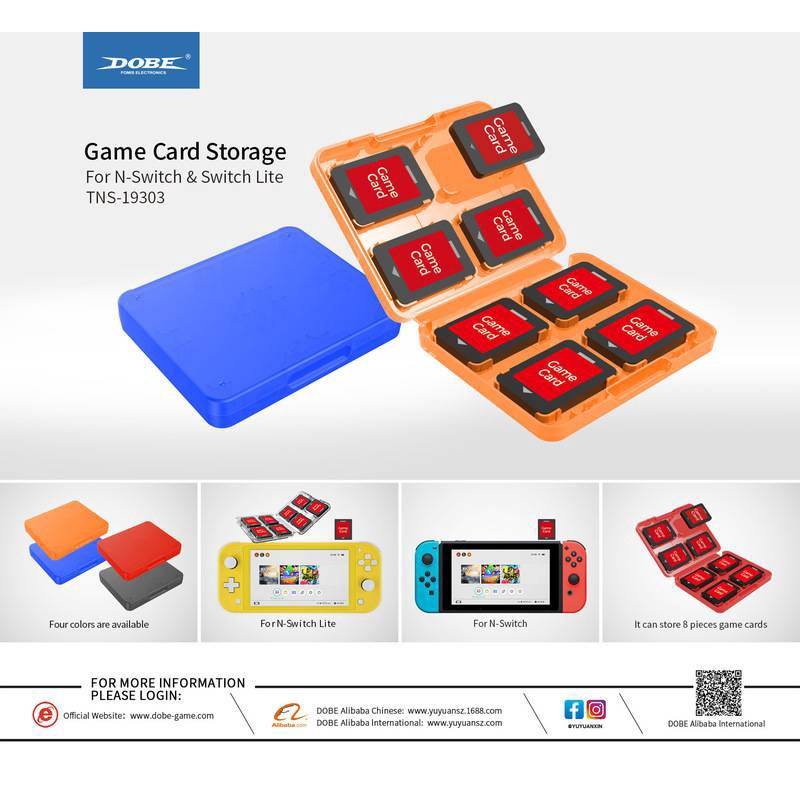 任天堂 Switch 主機遊戲卡 八合一收納盒 Switch lite 遊戲卡帶盒