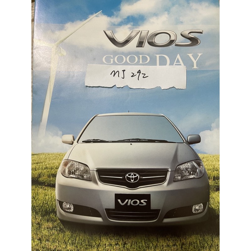 Toyota vios 原廠型錄 汽車型錄 「非」模型車 迴力車 玩具車 汽車模型