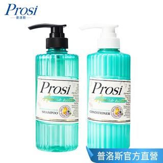 Prosi普洛斯 平衡酸瞬澤輕感香水洗髮精+護髮精華素組 500ml(超值2件組)