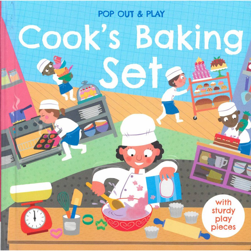 Pop Out＆Play：Cook’s Baking Set 遊戲拼圖書（外文書）