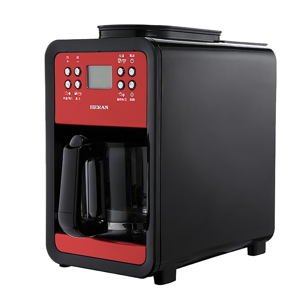 HERAN 禾聯 自動研磨式咖啡機(6杯) HCM-09C8  免運費 公司貨 保固一年【雅光電器商城】