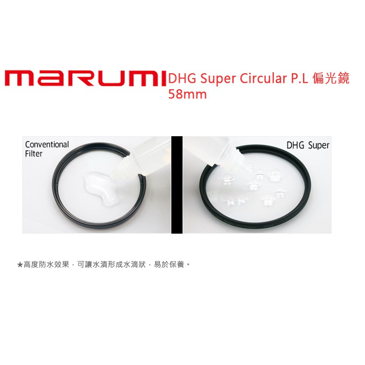 數位小兔【MARUMI DHC Super Circular P.L 偏光鏡58mm】