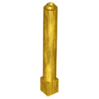 樂高 LEGO珍珠金色 1x1x6 圓柱 支架 托架 43888 Gold Support Solid Pillar