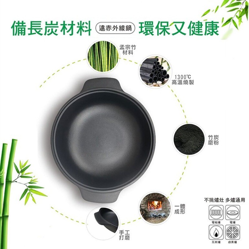 婦樂透 遠紅外線全炭百歲鍋萬用鍋 24cm湯鍋 會員優惠 蝦皮購物
