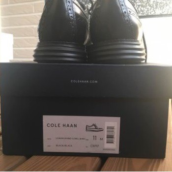 日本cole Haan 全黑雕花氣墊皮鞋黑魂限定婚禮鞋牛津鞋nike Lunar 大底魷魚遊戲 蝦皮購物