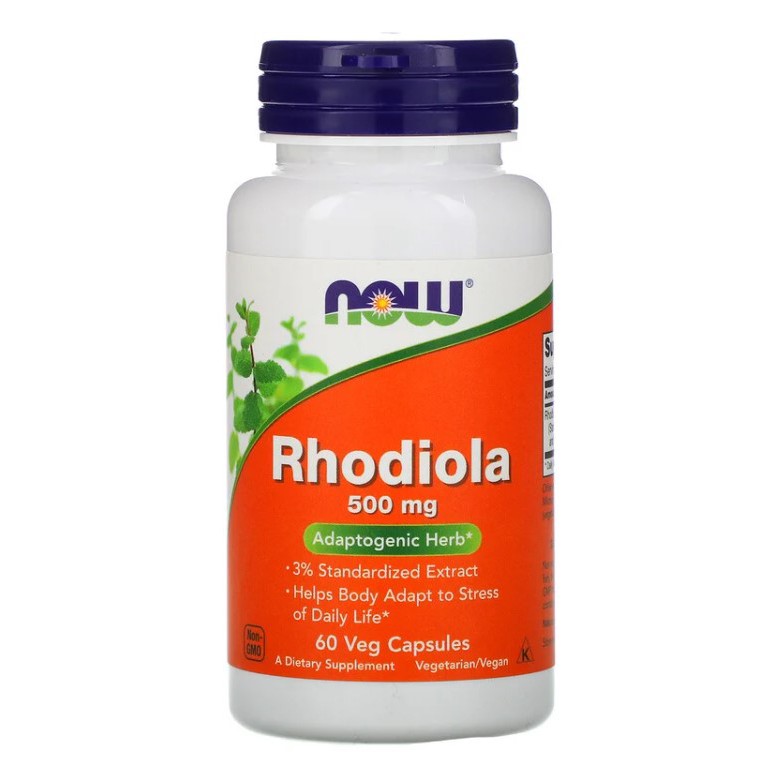 現貨【美國】Now 健兒婷 紅景天 Rhodiola 500 毫克 60 粒素食膠囊 活力耐氧 代謝 素食 精神