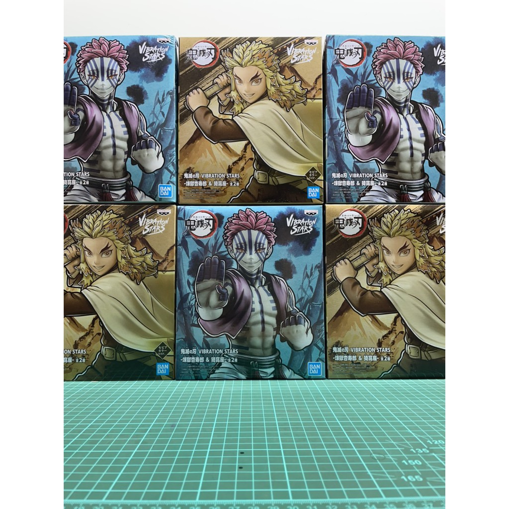日版現貨全新 鬼滅之刃無限列車bandai 景品炎柱大哥煉獄杏壽郎上參猗窩座兩款合售 蝦皮購物