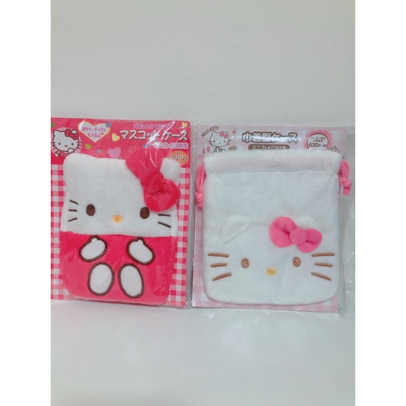日本帶回 Hello Kitty 三麗鷗 暖暖包套組 暖暖包袋 束口袋