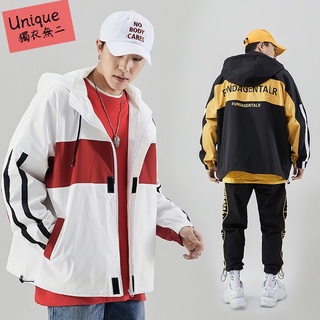 👉獨衣無二👈 兩色入 M-2XL 高質感 純棉 男生夾克外套 休閒外套 風衣外套 韓版潮流ins風純棉休閒百搭外套