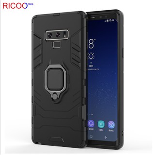 跨境新款三星Note9黑豹二合一手機殼J4 J6 plus隱形指環支架防摔套2018 A8 A8+