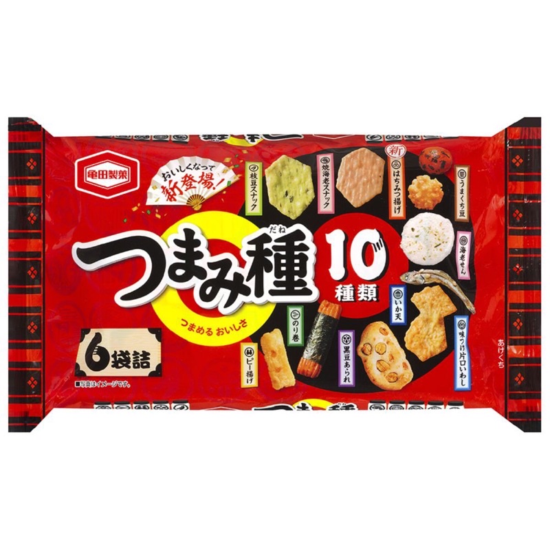 🇯🇵《日本零食》龜田製菓10種類米果點心/龜田綜合米果/蝦味米果/海鮮豆果子/小魚乾/蝦餅/黑豆米果/海苔捲/日本仙貝