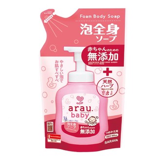 日本 arau.baby 無添加2合1洗髮沐浴泡泡露 補充包 【樂兒屋】