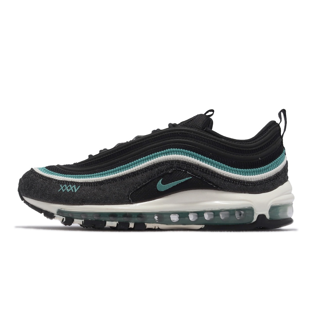 Nike 休閒鞋 Air Max 97 SE 黑 藍 氣墊 燈芯絨 男鞋 反光【ACS】 DN1893-001