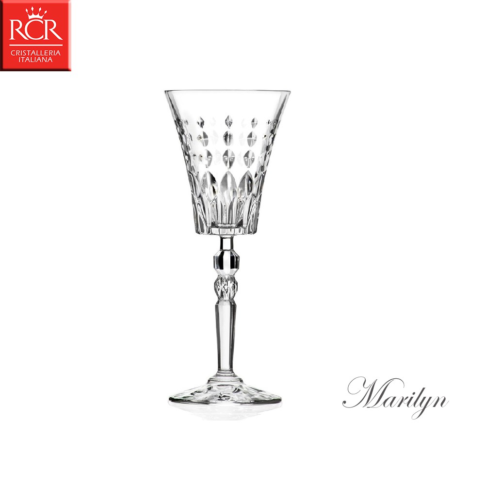 【義大利RCR】 Marilyn 瑪莉蓮系列 水晶甜酒杯 260mL 白酒杯 紅酒杯 水晶玻璃 水晶高腳杯