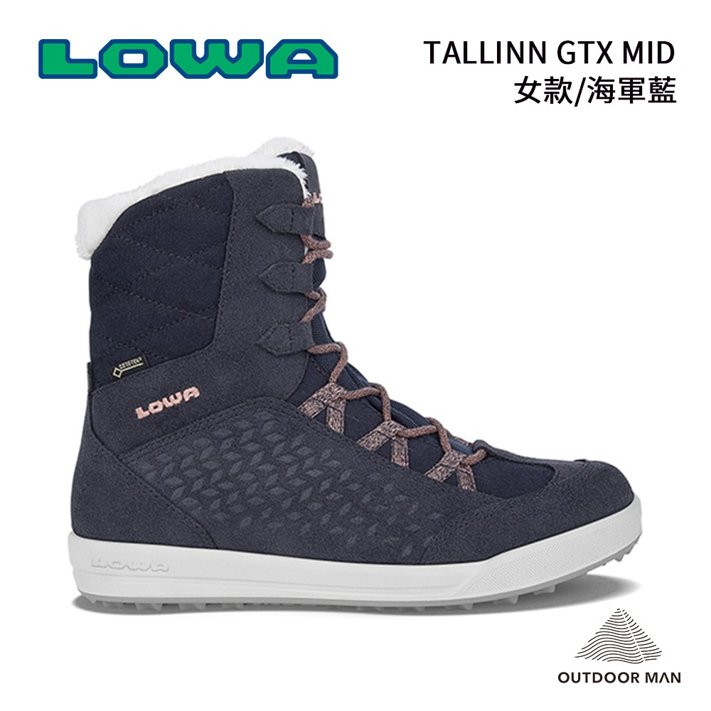[LOWA] Women's 中筒保暖雪靴 TALLINN GTX MID/海軍藍