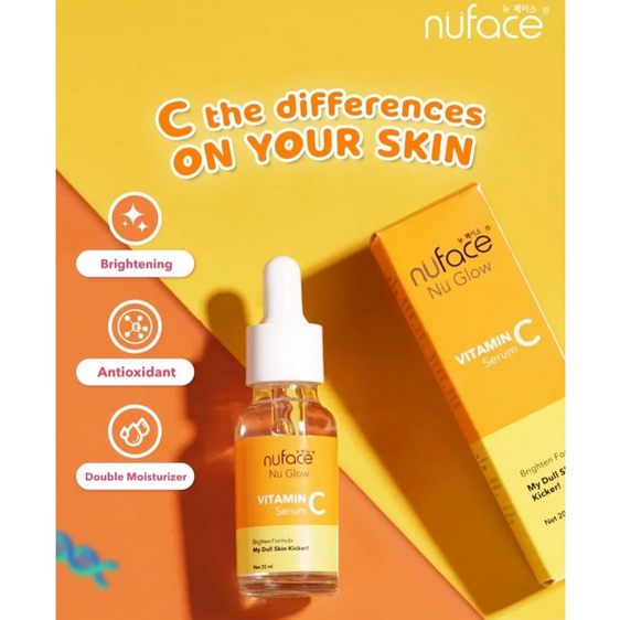 Nuface NuGlow 維生素 C 面部精華 BPOM