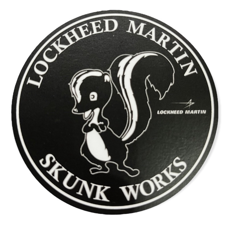 洛克希德 馬丁 臭鼬工廠 skunk works 捍衛戰士 top gun 圓形3m防曬防水貼紙 尺寸88mm | 蝦皮購物
