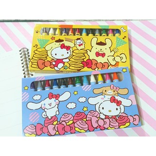 現貨 不用等 正版 三麗鷗 hello kitty KT 兒童蠟筆 12色蠟筆 大耳狗蠟筆 HELLO KITTY