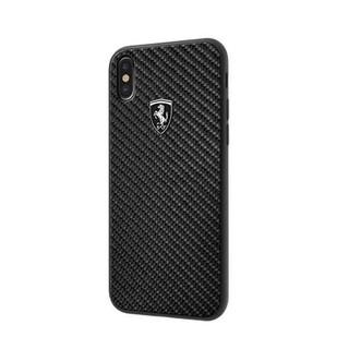 法拉利 Ferrari iPhone X / XS 5.8吋碳纖背蓋(黑色)