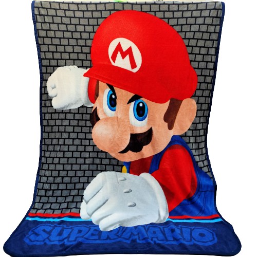 [現貨]超級瑪麗 瑪利歐 空調毯Nintendo 馬力歐兄弟 Super Mario 毛毯午睡毯 宿舍學生毯 交換生日禮