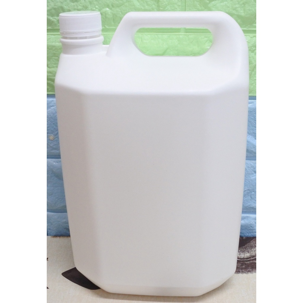 附發票「現貨發送」48-01方型原物料空瓶(白色)4000ML環保標章2號HDPE材質  不透光 化學桶 空桶 酒精桶
