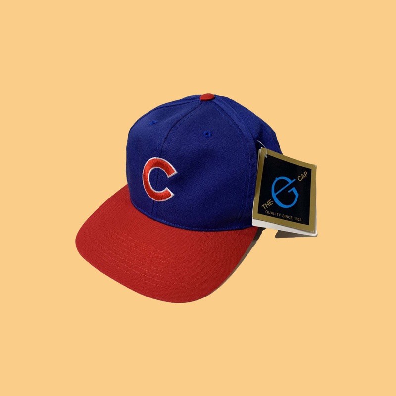 JCI：Vintage MLB 芝加哥 小熊隊 Snapback 後扣棒球帽 90s / 古著老帽 / 嘻哈