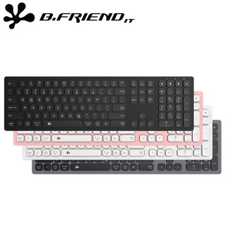 B.FriendRB730無線藍牙+2.4G雙模智能鍵盤(Win/Mac切換)附鍵盤保護膜藍牙一對二 現貨 廠商直送