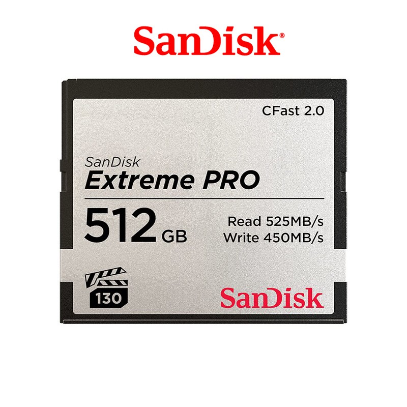 SanDisk Extreme PRO【eYeCam】 CFast 2.0 512GB 記憶卡 525MB/S