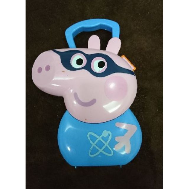 童玩-佩佩豬 喬治手提玩具收納盒附眼罩