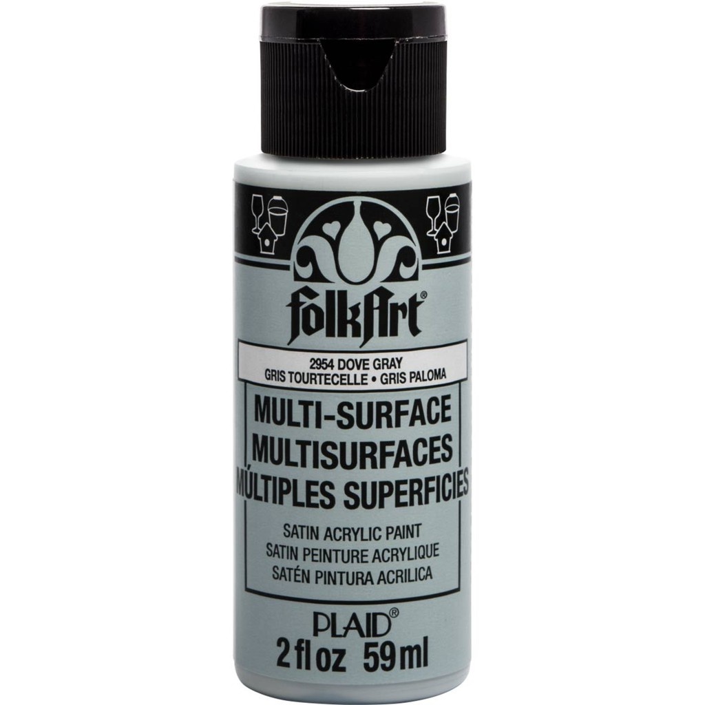 FolkArt 鴿灰色 59 ml Multi-Surface Satin 多重表面絲光壓克力顏料 - 2954