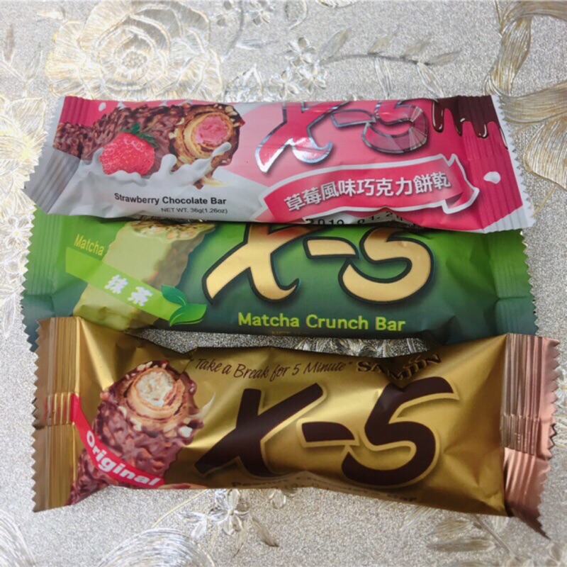超人氣商品[蕃茄園]韓國 Samjin X-5 (花生巧克力/抹茶/草莓）捲心酥 必買 多層口感 x5 現貨