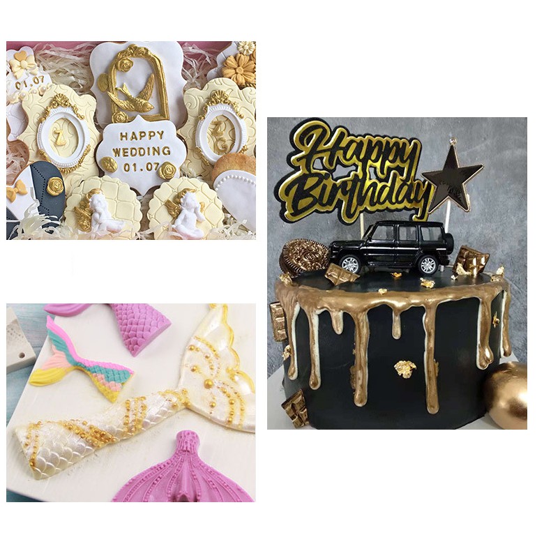 孟玥購物 Alisei義大利可食用金粉銀粉翻糖馬卡龍食用顏料翻糖色粉裝飾色粉油溶性色素5g 蝦皮購物