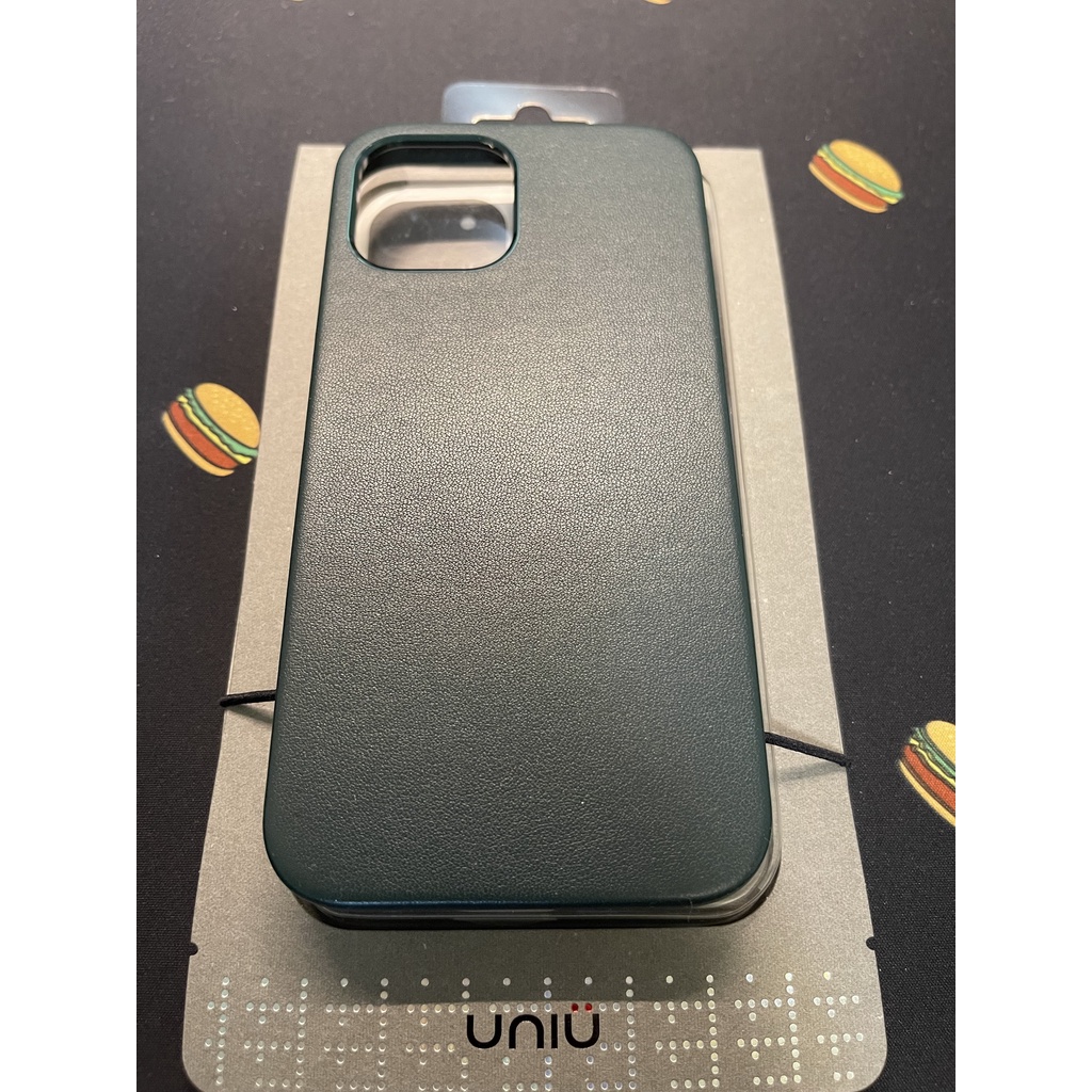 UNIU iPhone 12 Pro Max CUERO 全包皮革手機防摔殼 深綠色