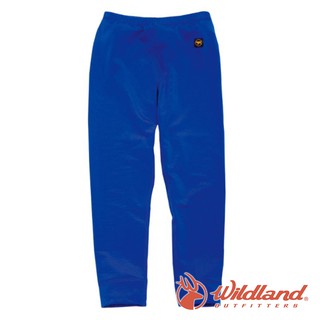 【wildland 荒野】兒童 遠紅外線彈性保暖褲『中藍』W2681